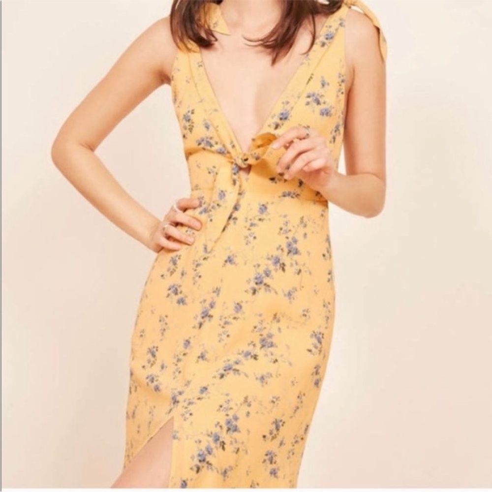 Reformation Harper Dress - Yellow, 4 - Picture 6 of 6